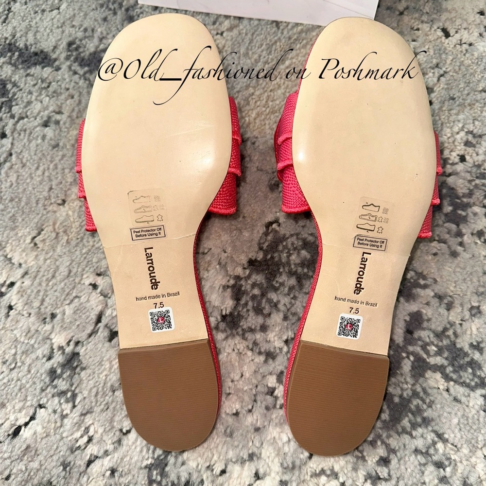 LARROUDÉ Ivy Ruffle Slide Sandals - Picture 12 of 14